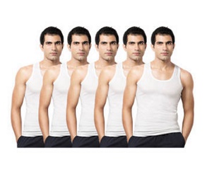 India Desire : Buy Vip White Vest  Pack Of 5 At Rs. 192 From Paytm